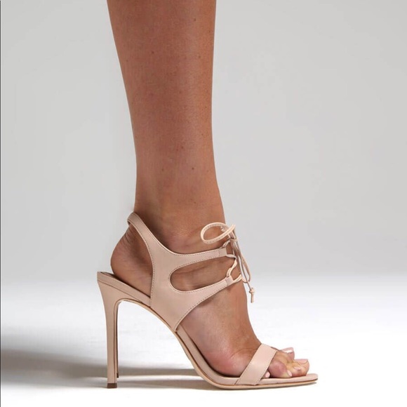 Leather Gladiator LaceUp Stiletto High Heel Sandal - Picture 5 of 7